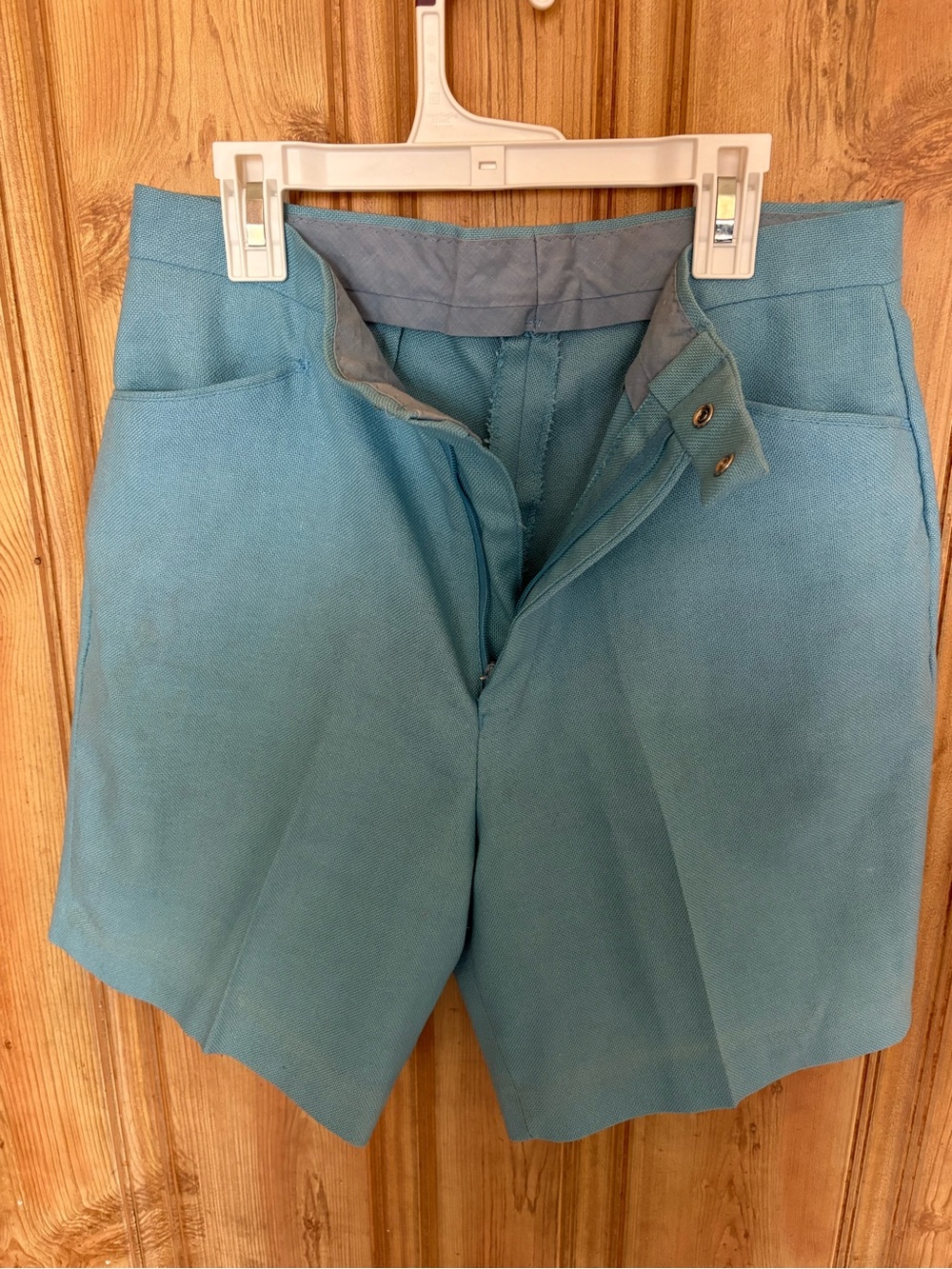 Levi's vintage Light Blue Flat-Front woman’s Shorts